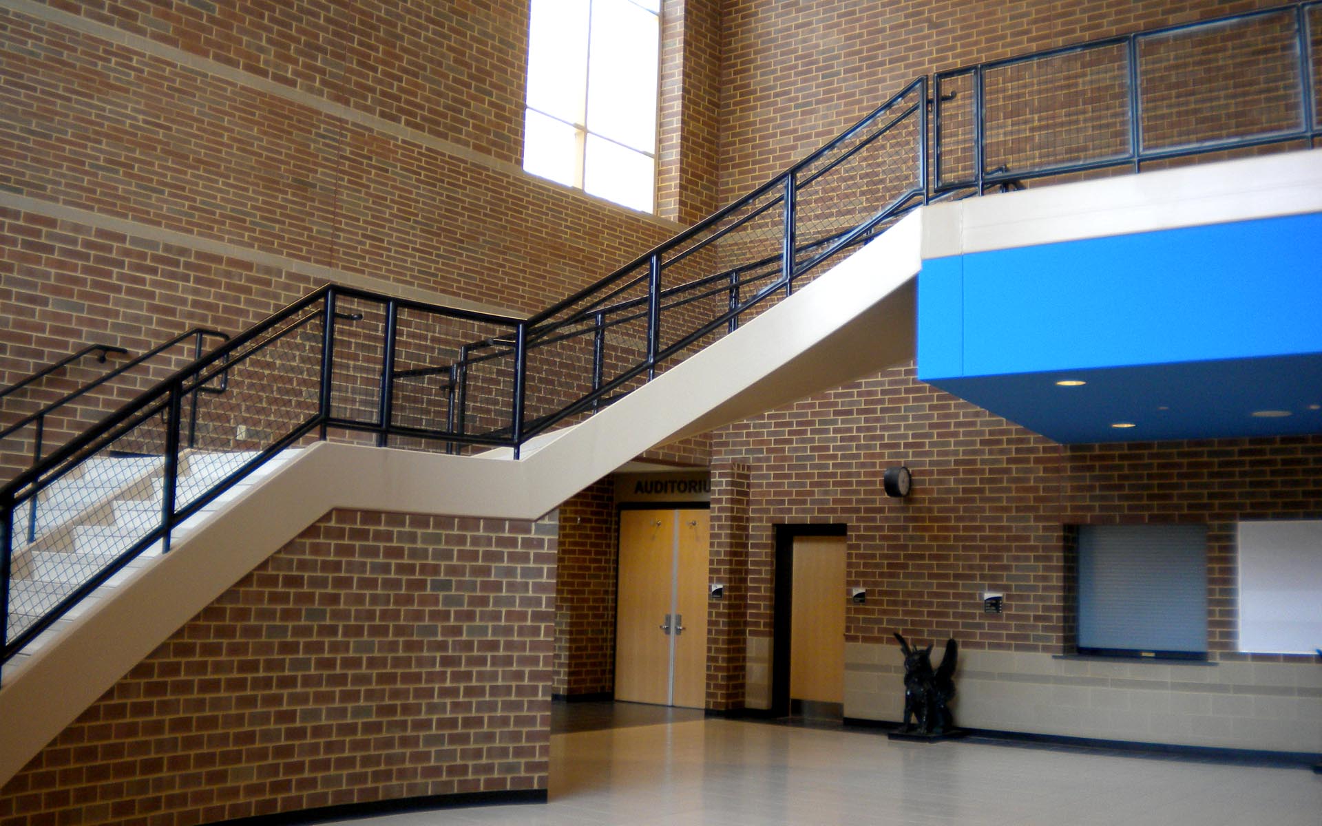 Akron Public Schools staircase - Panzica Construction