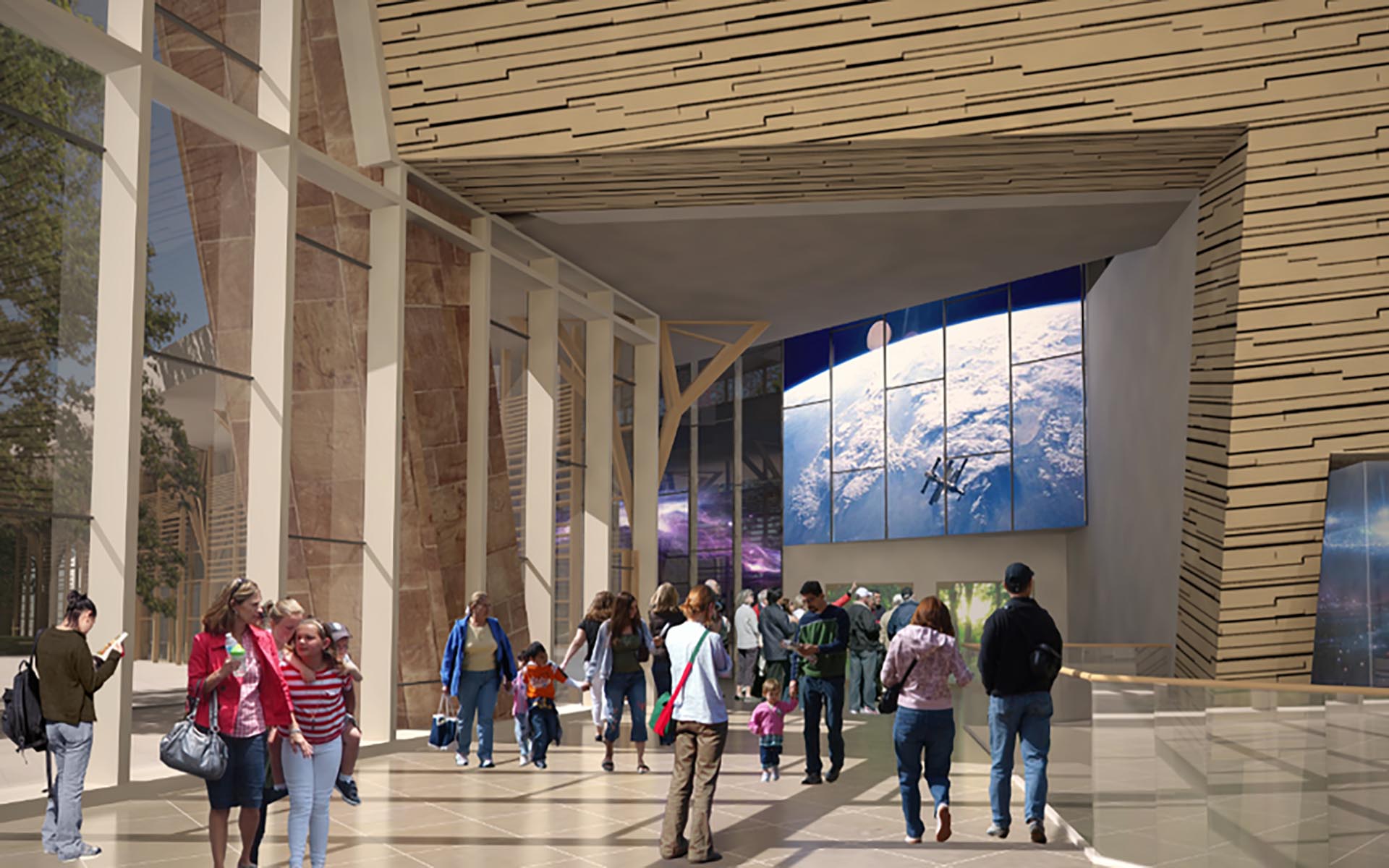 Cleveland Museum of natural history transformation rendering interior 03 - Panzica Construction