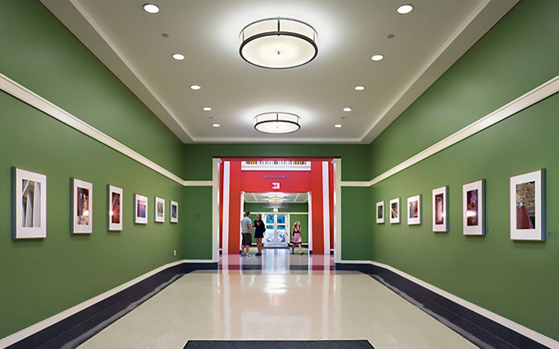 Lakewood Public Library Renovation hallway